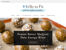 Tablet Screenshot of hellotofit.com